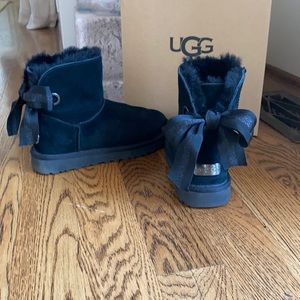 Black UGG Boots SZ 6 Like New